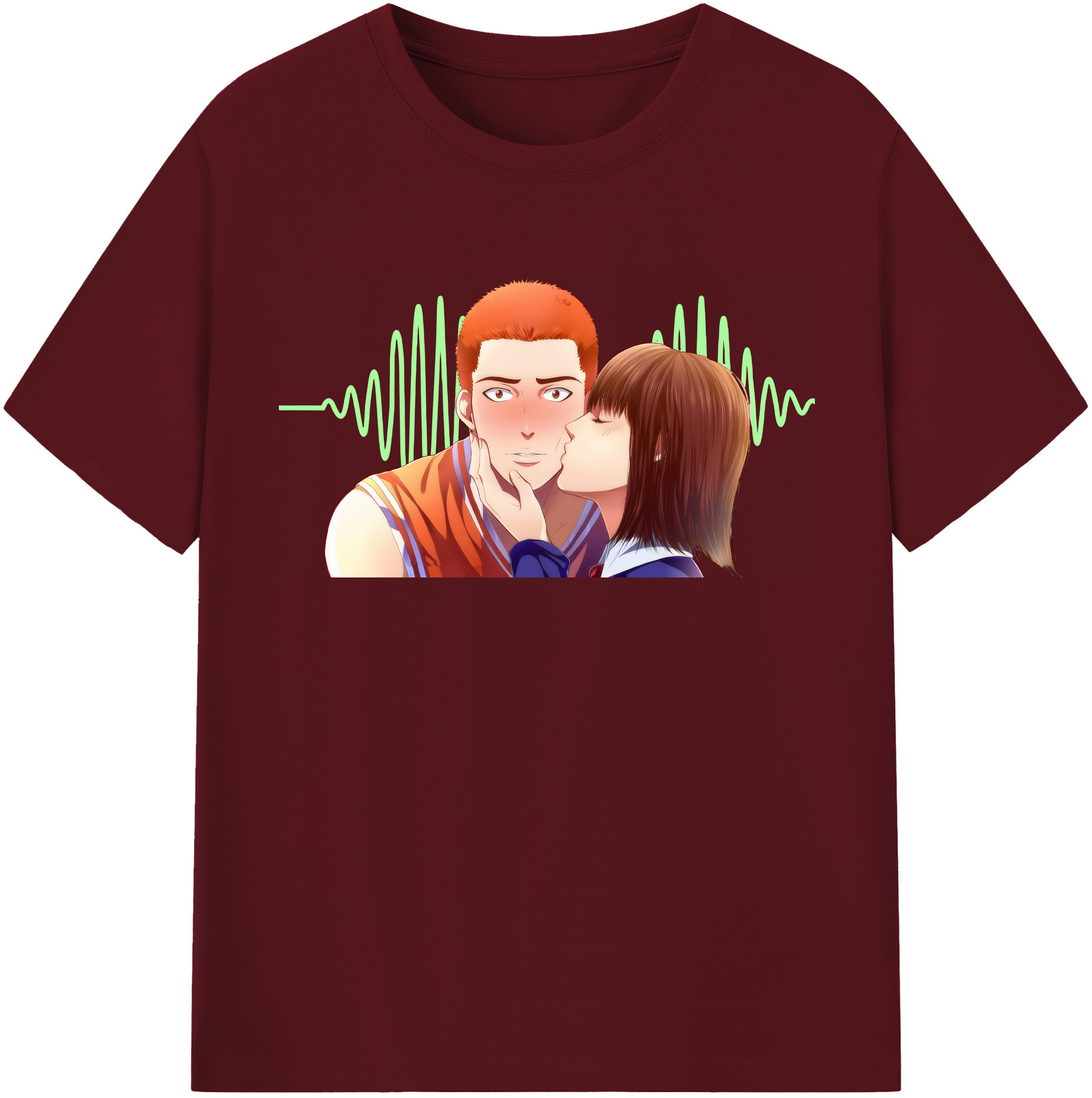 SLAM DUNK／スラムダンク 綿100％半袖Tシャツ（フロントプリント）
